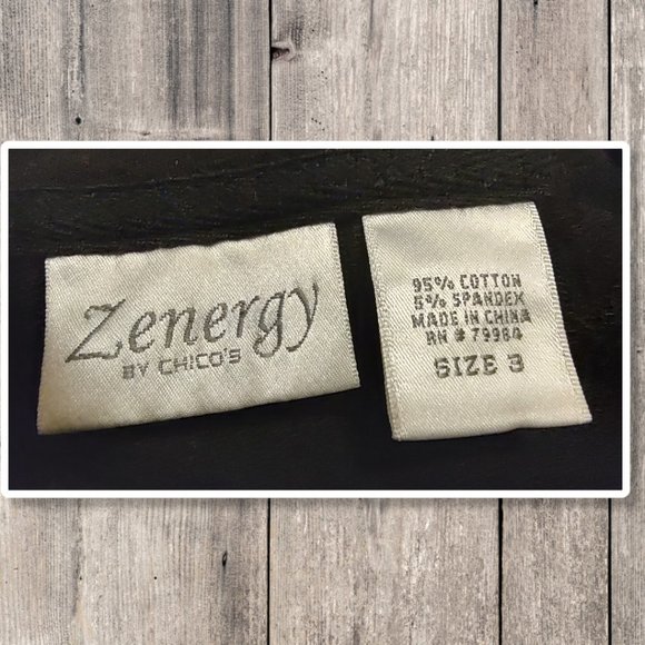 Zenergy black long-neck jacket sz 3 VGUC - Picture 5 of 5